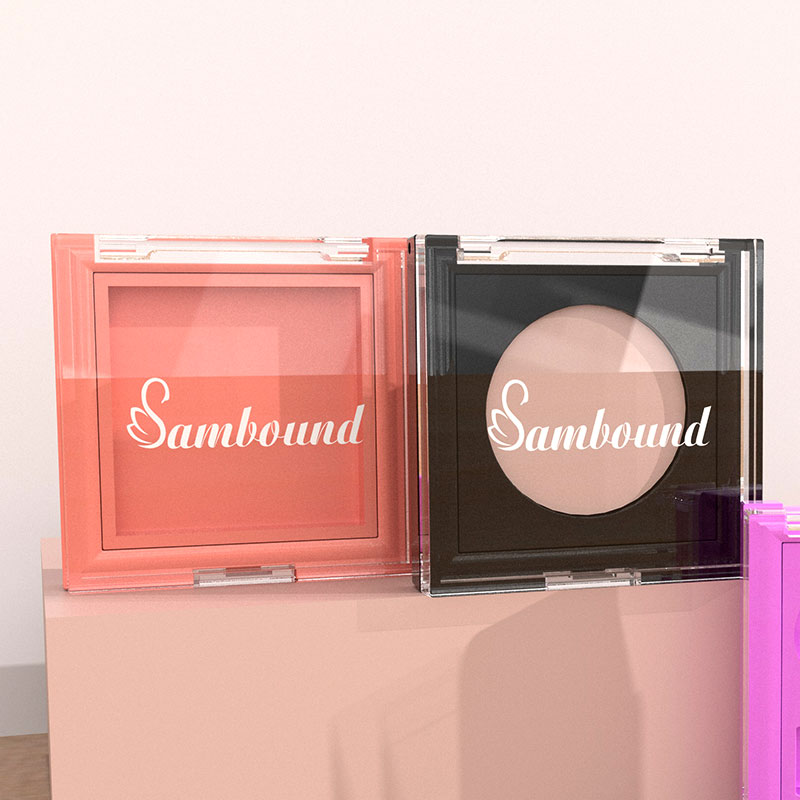 透明蓋眼影盤(pán)塑料abs修容+高光一盤(pán)多用空盤(pán)分裝盤(pán)