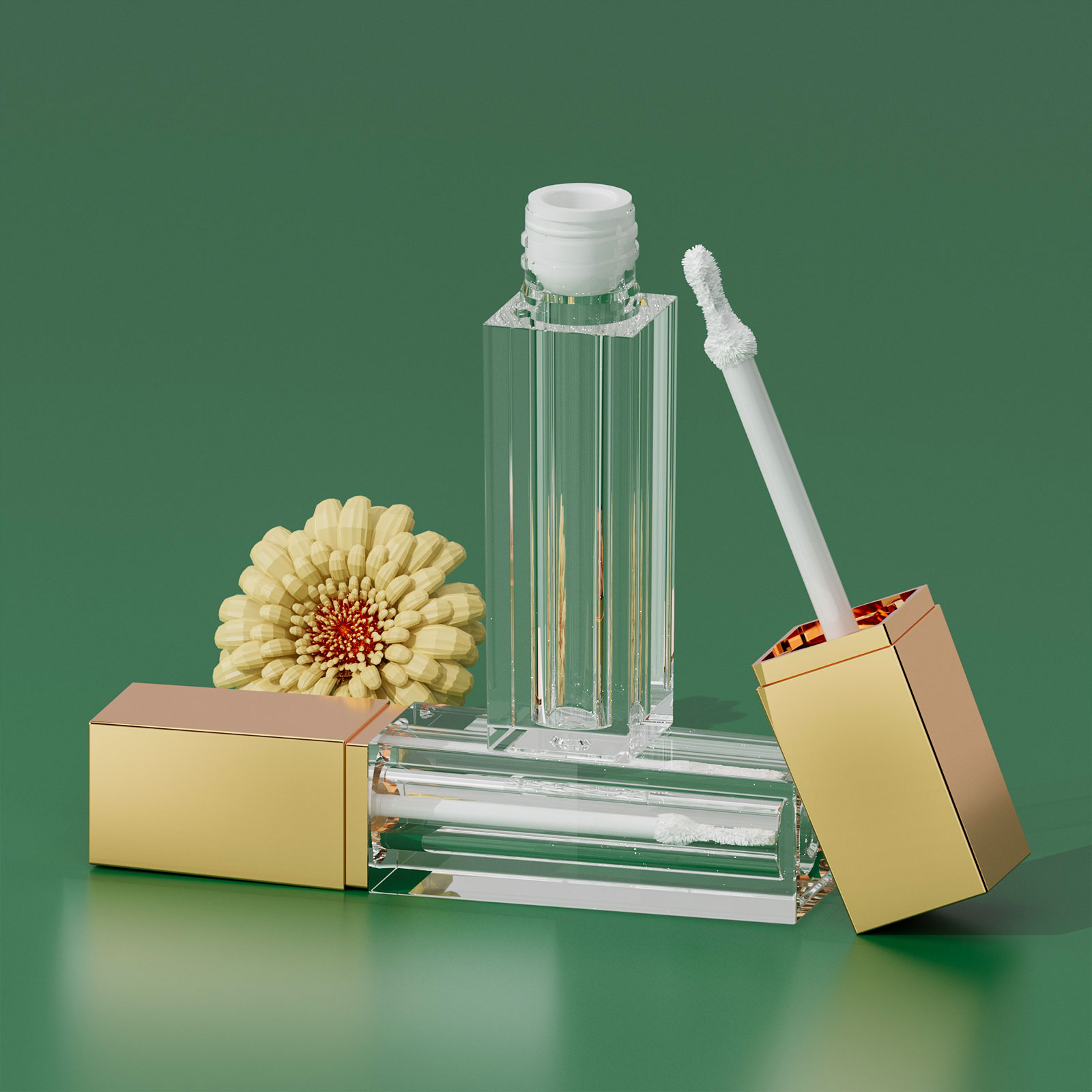 方形PET環保材質唇釉管